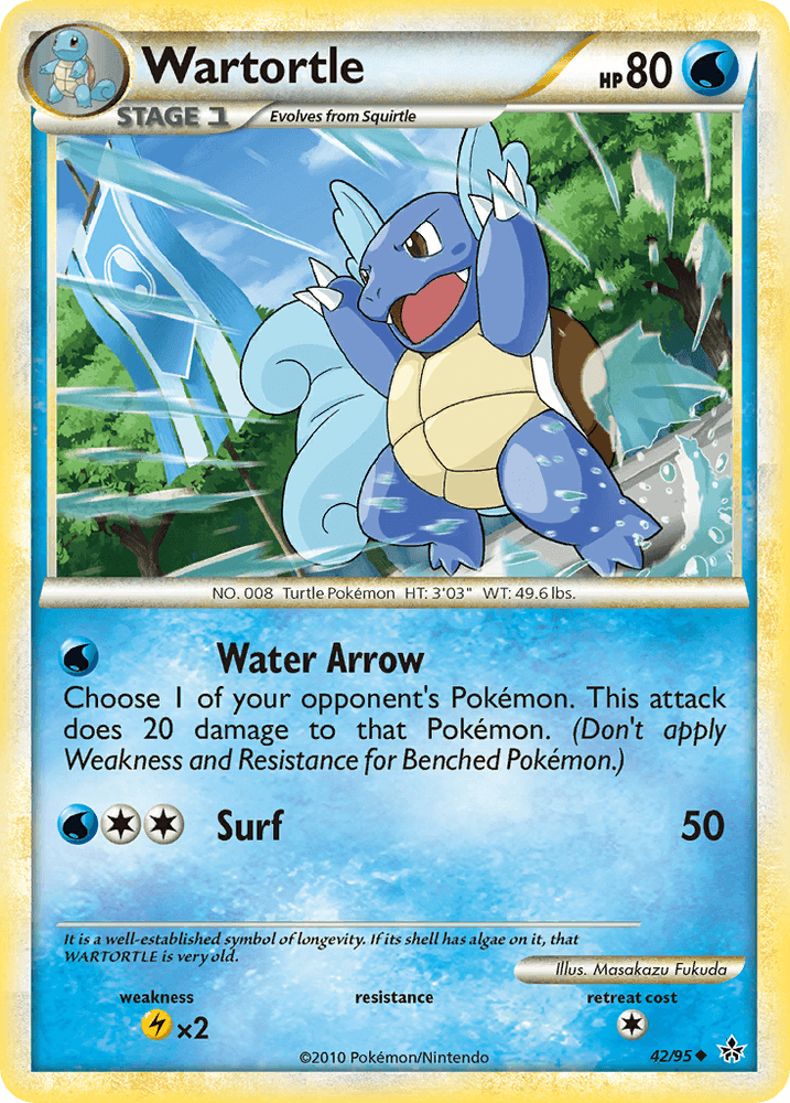 Wartortle (42/95) [HeartGold & SoulSilver: Unleashed] (Online Only)