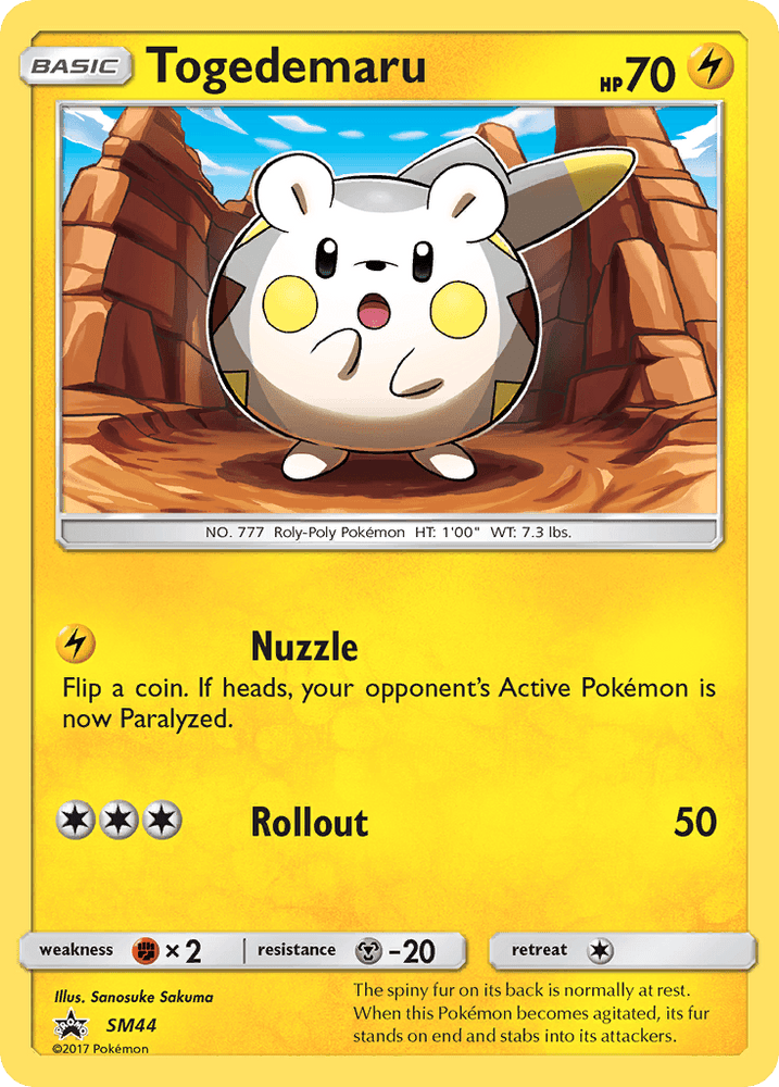 Togedemaru (SM44) [Sun & Moon: Black Star Promos] (Online Only)