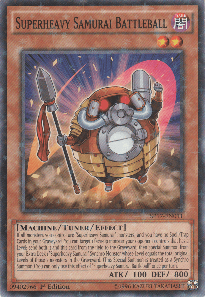 Superheavy Samurai Battleball [SP17-EN011] Starfoil Rare (ONLINE ORDER ONLY)