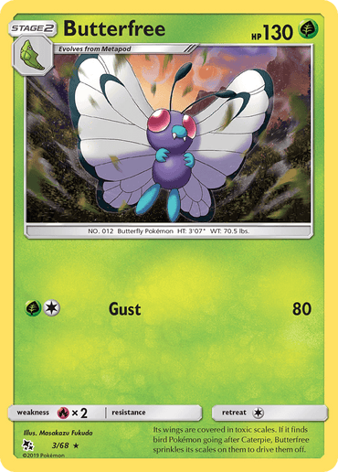 Butterfree (3/68) [Sun & Moon: Hidden Fates] (Online Only)