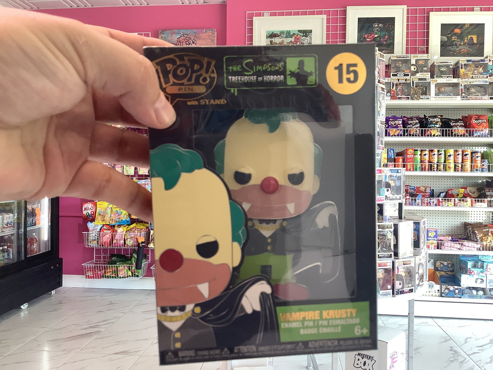 The Simpsons treehouse of horror vampire Krusty Funko pin (ONLINE ORDER ONLY)