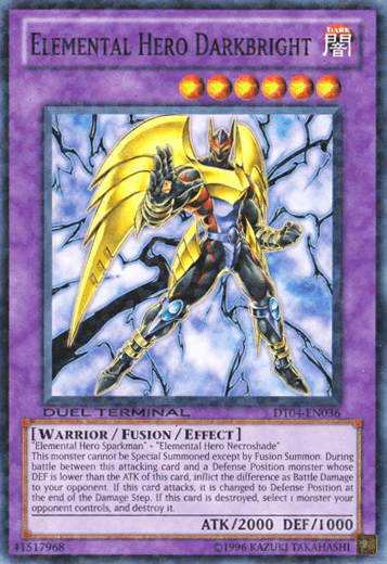 Elemental Hero Darkbright [DT04-EN036] Common (ONLINE ORDER ONLY)