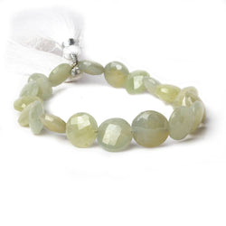 8.5-12mm Fancy Sapphire Faceted Coin Beads 8 inch 19 pieces (ONLINE ORDER ONLY)