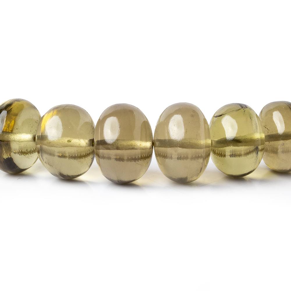 8.5-13.5mm Honey Quartz plain rondelle beads 16 inch 56 pieces (ONLINE ORDER ONLY)