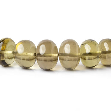 8.5-13.5mm Honey Quartz plain rondelle beads 16 inch 56 pieces (ONLINE ORDER ONLY)