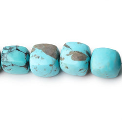 8.5-13mm Sleeping Beauty Turquoise Plain Cubes 16 inch 41 Beads AAA (ONLINE ORDER ONLY)