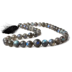 8.5-15.5mm Labradorite plain round beads 19 inch 43 pieces (ONLINE ORDER ONLY)
