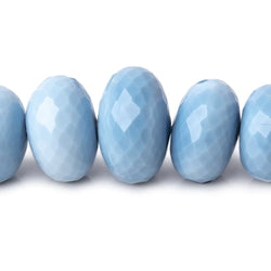 8.5-18mm Owyhee Blue Opal Faceted Rondelle Beads 20 inch 60 pieces AA (ONLINE ORDER ONLY)