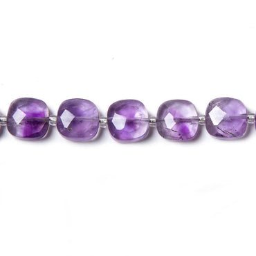 8.5-9mm Amethyst faceted pillow beads 14 inch 34 pieces (ONLINE ORDER ONLY)