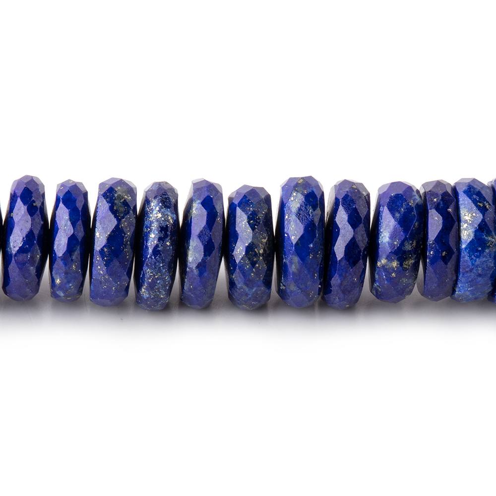 8.5-9mm Lapis Lazuli faceted heshi beads 8 inch 75 pieces (ONLINE ORDER ONLY)