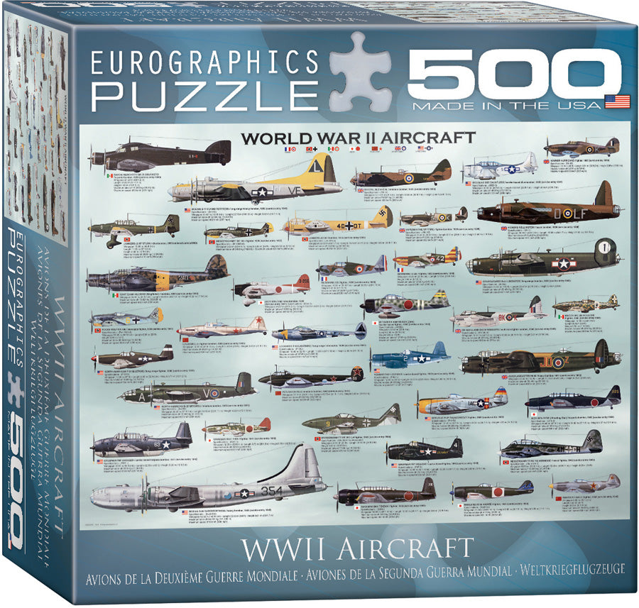 Puzzle: Family Oversize Puzzles - WWII Aircraft (ONLINE ORDER ONLY)