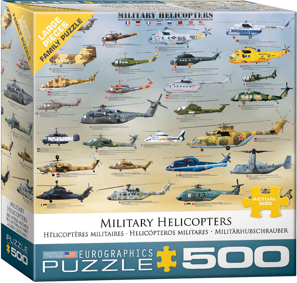 Puzzle: Family Oversize Puzzles - Military Helicopters (ONLINE ORDER ONLY)
