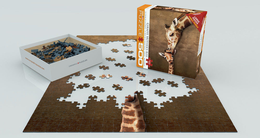 Puzzle: Family Oversize Puzzles - Giraffe Mother's Kiss (ONLINE ORDER ONLY)