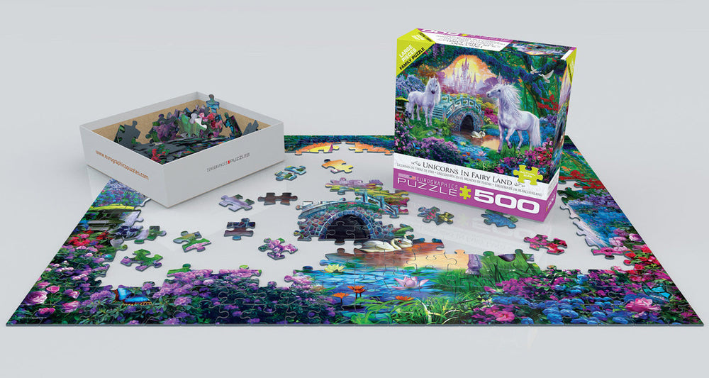 Puzzle: Family Oversize Puzzles - Unicorns in Fairy Land (ONLINE ORDER ONLY)