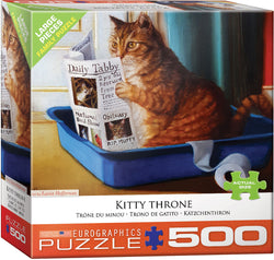 Puzzle: Variety 500 Pieces - Kitty Throne by Lucia Heffernan (ONLINE ORDER ONLY)
