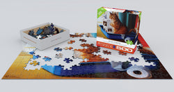 Puzzle: Variety 500 Pieces - Kitty Throne by Lucia Heffernan (ONLINE ORDER ONLY)