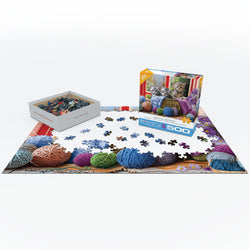 Puzzle: Family Oversize Puzzles - Knittin' Kittens (ONLINE ORDER ONLY)