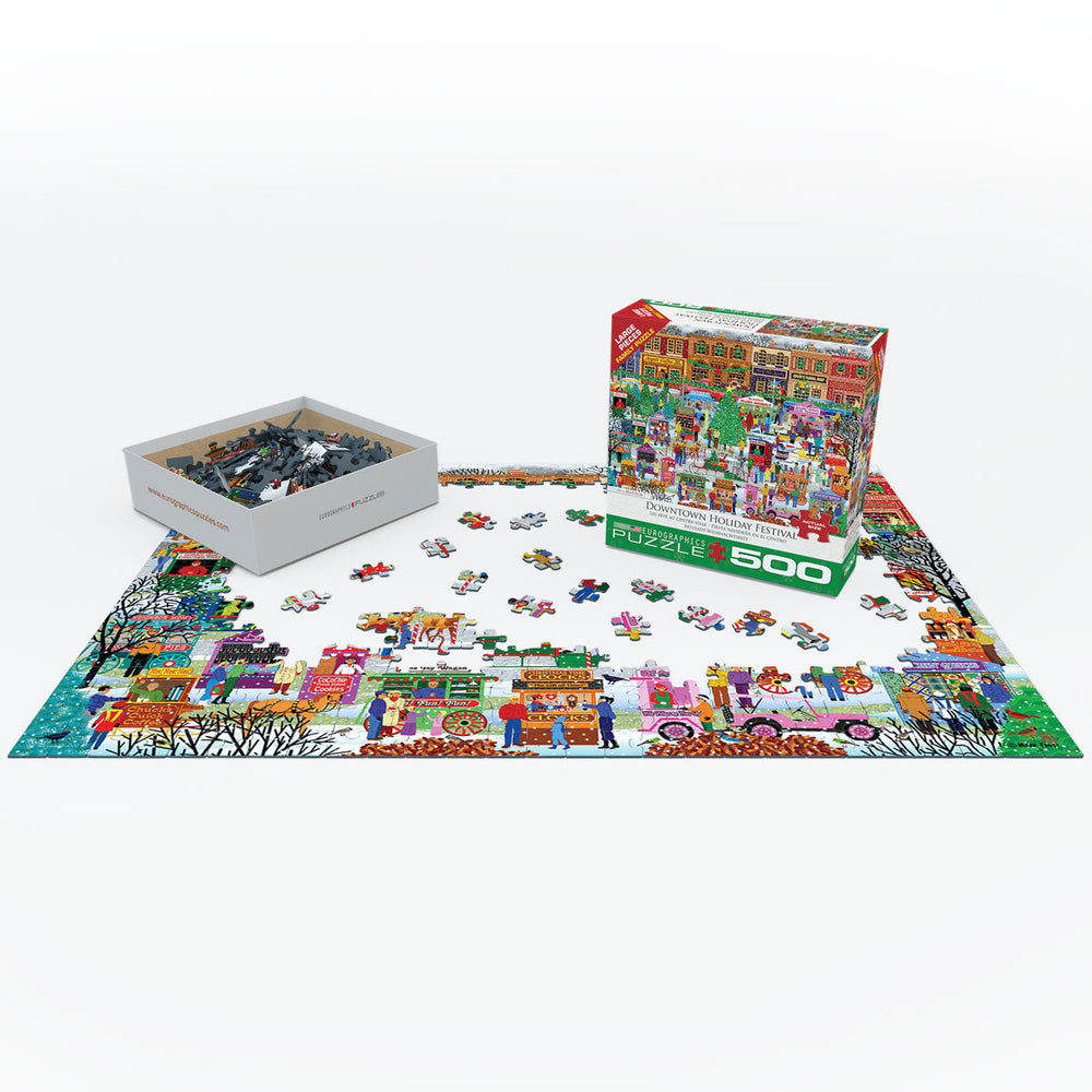 Puzzle: Family Oversize Puzzles - Downtown Holiday Festival (ONLINE ORDER ONLY)