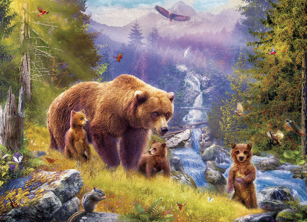 Puzzle: Family Oversize Puzzles - Grizzly Cubs (ONLINE ORDER ONLY)