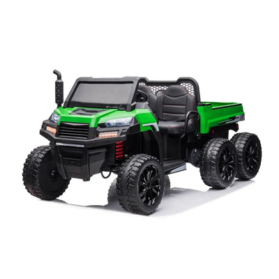 24V 6 Wheeler Freddo Tractor Trailer 2 Seater Ride-on with Dump Cart and Parental Remote (ONLINE ORDER ONLY)