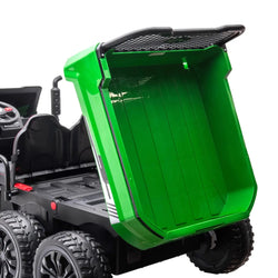 24V 6 Wheeler Freddo Tractor Trailer 2 Seater Ride-on with Dump Cart and Parental Remote (ONLINE ORDER ONLY)
