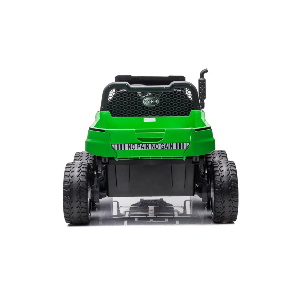 24V 6 Wheeler Freddo Tractor Trailer 2 Seater Ride-on with Dump Cart and Parental Remote (ONLINE ORDER ONLY)