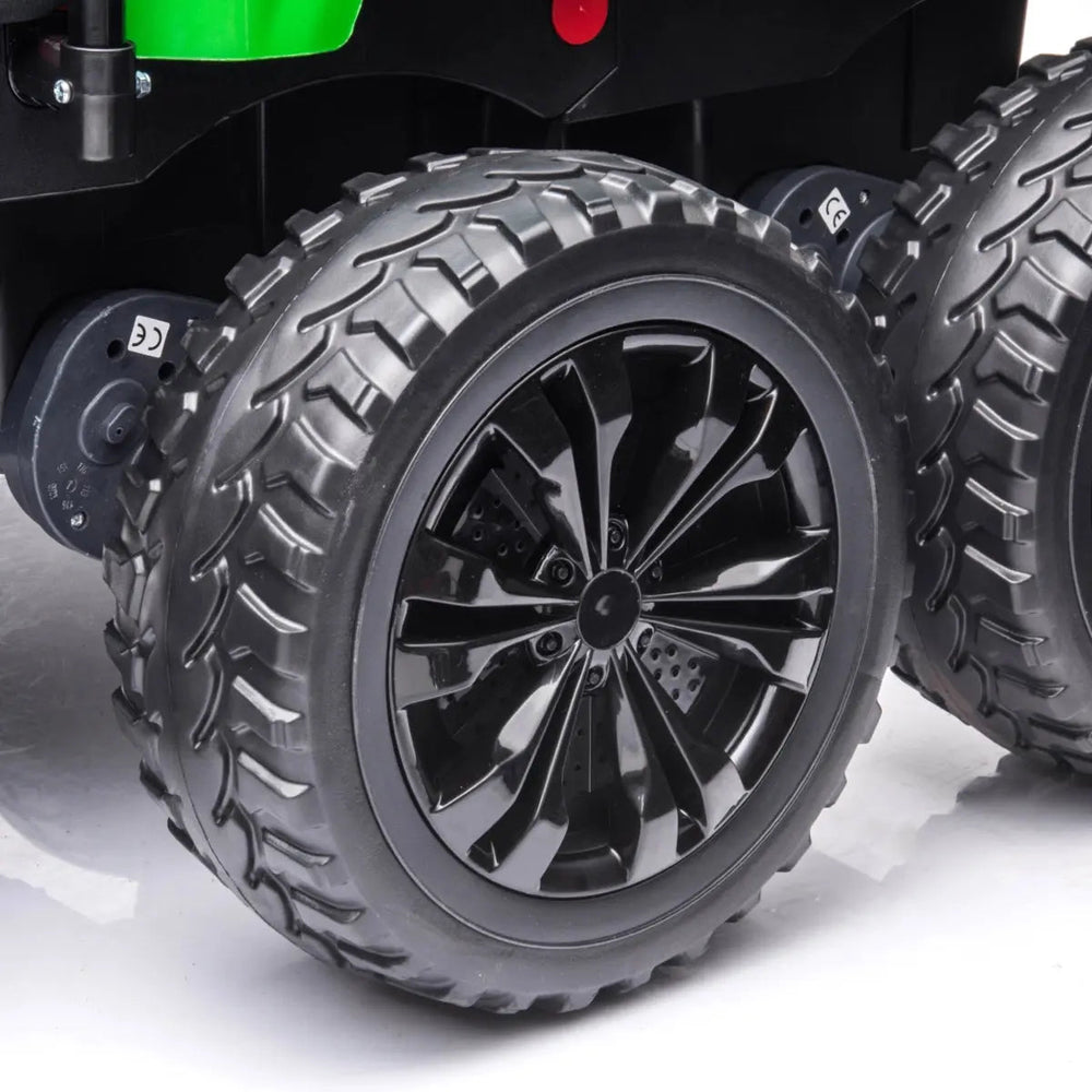 24V 6 Wheeler Freddo Tractor Trailer 2 Seater Ride-on with Dump Cart and Parental Remote (ONLINE ORDER ONLY)