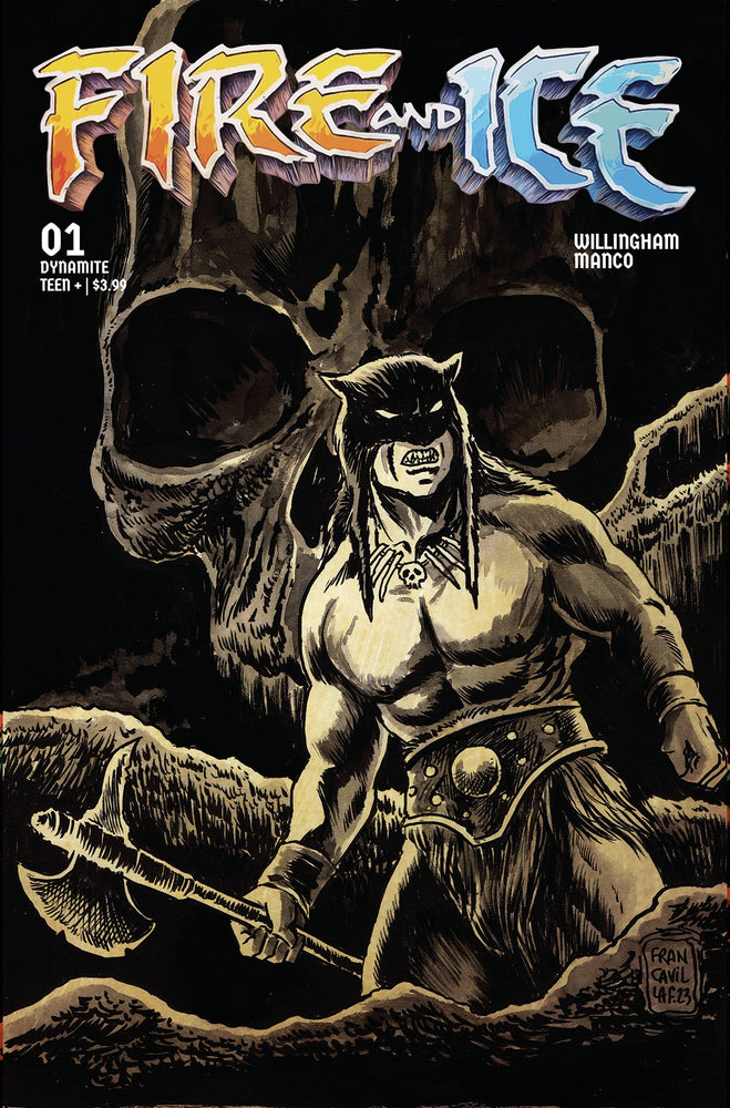 Fire And Ice #1 J 1:15 Francavilla Line Art Variant (08/02/2023) Dynamite (ONLINE ORDER ONLY)