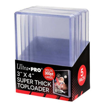 3" x 4" Super Thick 360PT Toploaders (5ct) (ONLINE ORDER ONLY)