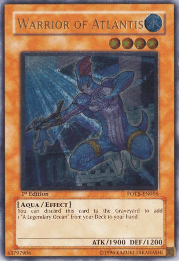 Warrior of Atlantis [FOTB-EN016] Ultimate Rare (ONLINE ORDER ONLY)