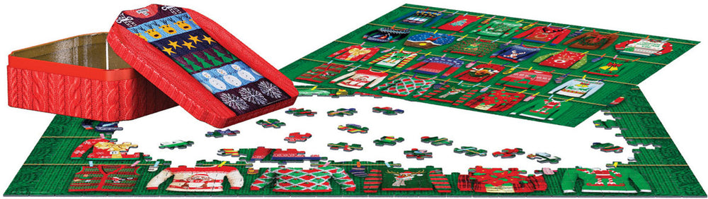 Puzzle: Ugly Christmas Sweaters Tin (ONLINE ORDER ONLY)