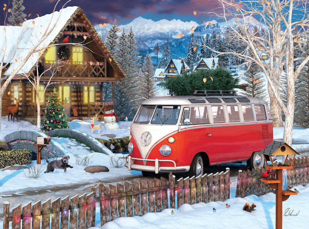 Puzzle: VW Christmas Bus Tin (ONLINE ORDER ONLY)