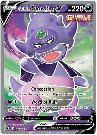 Galarian Slowking V (178/198) [Sword & Shield: Chilling Reign] (Online Only)
