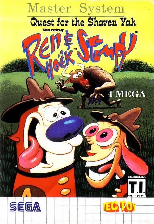 Quest for the Shaven Yak Starring Ren & Stimpy (Sega Master System) (ONLINE ORDER ONLY)