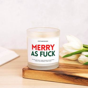 Merry As Fuck Christmas Candle (ONLINE ORDER ONLY)