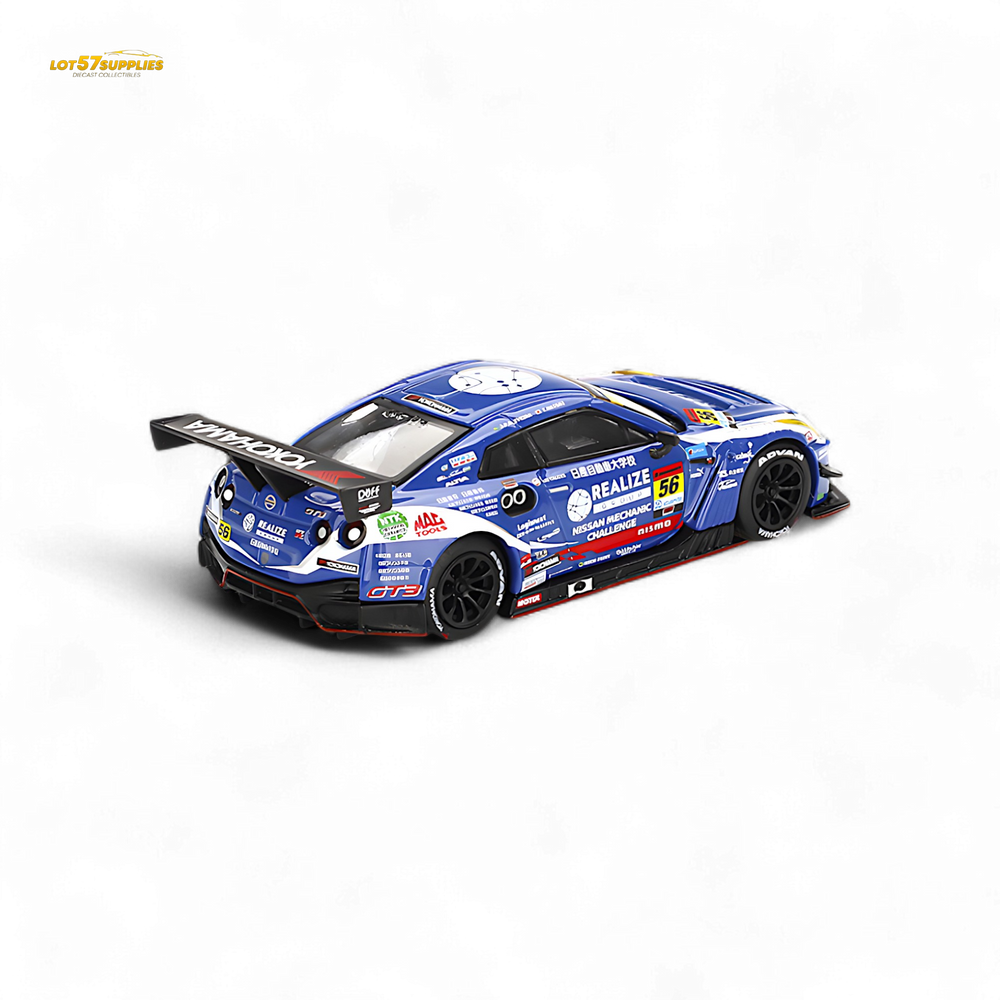 Mini-GT Nissan GT-R Nismo GT3 #56 "REALIZE MECHANIC CHALLENGE GT-R" 2023 SUPER GT SERIES #859 1:64 (ONLINE ORDER ONLY)