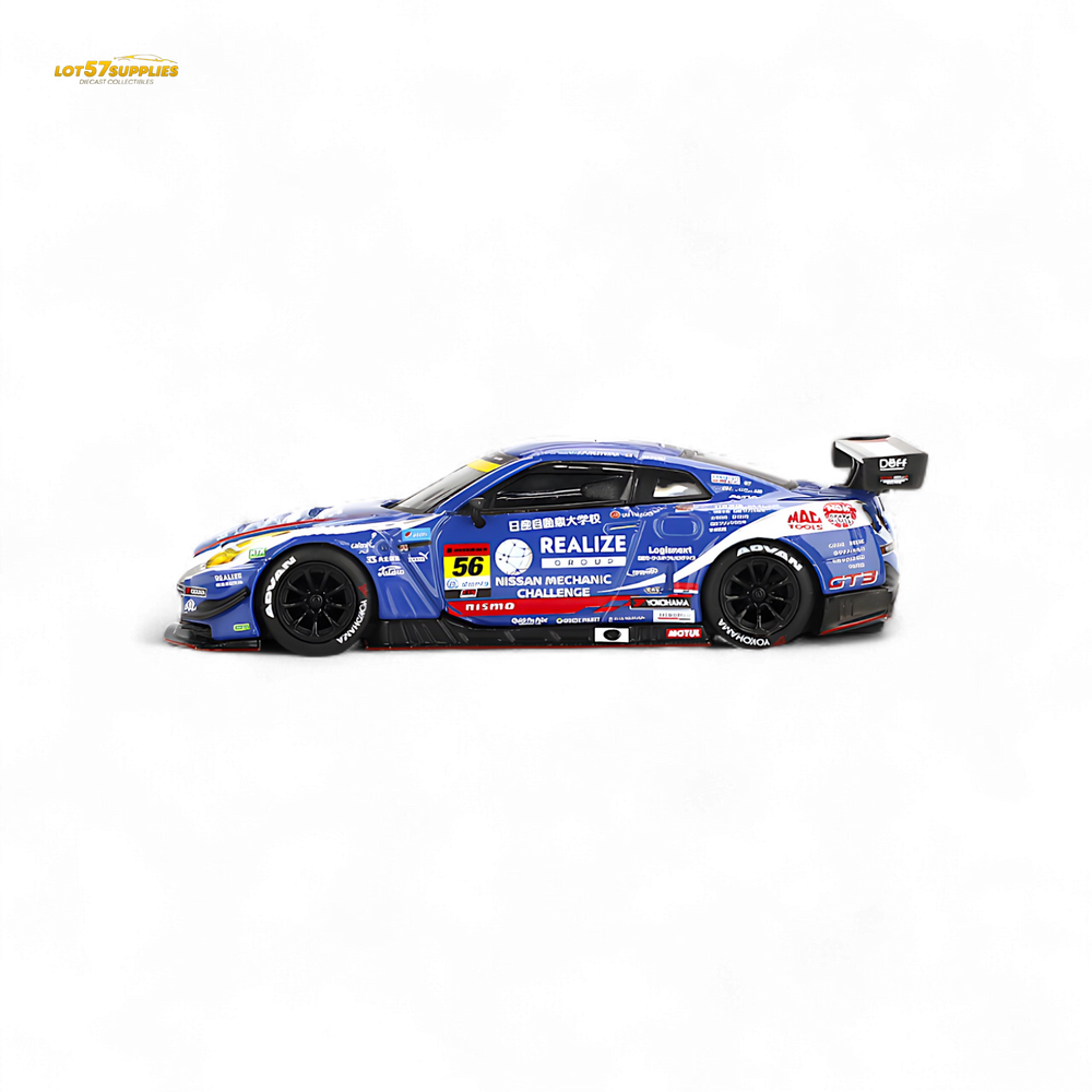 Mini-GT Nissan GT-R Nismo GT3 #56 "REALIZE MECHANIC CHALLENGE GT-R" 2023 SUPER GT SERIES #859 1:64 (ONLINE ORDER ONLY)