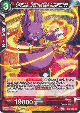 Champa, Destruction Augmented (DB1-007) [Dragon Brawl] (ONLINE ORDER ONLY)