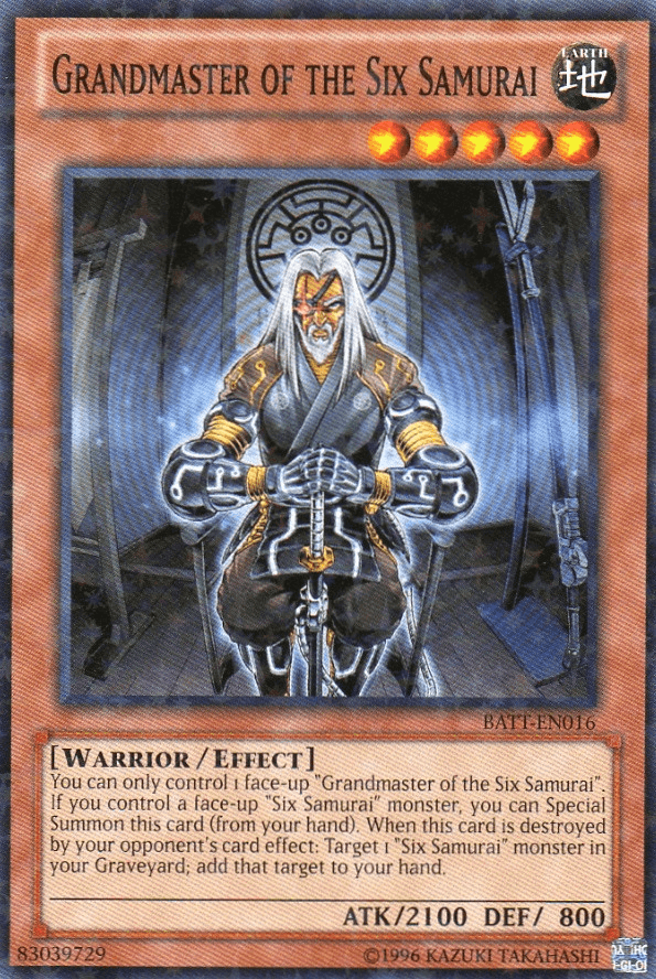 Grandmaster of the Six Samurai [BATT-EN016] Starfoil Rare (ONLINE ORDER ONLY)