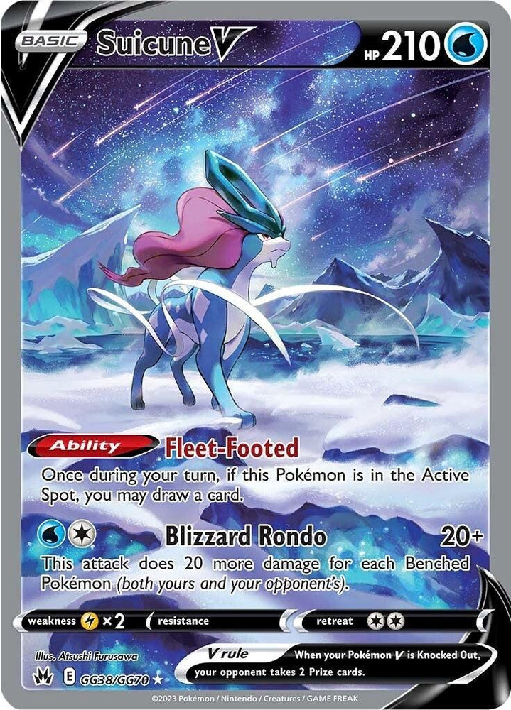 Suicune V (GG38/GG70) [Sword & Shield: Crown Zenith] (Online Only)