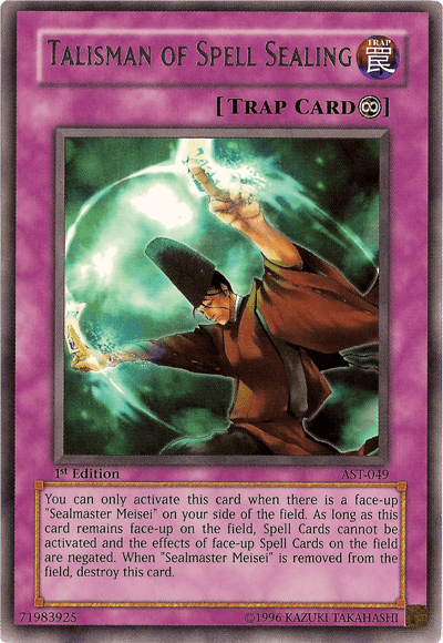 Talisman of Spell Sealing [AST-049] Rare (ONLINE ORDER ONLY)