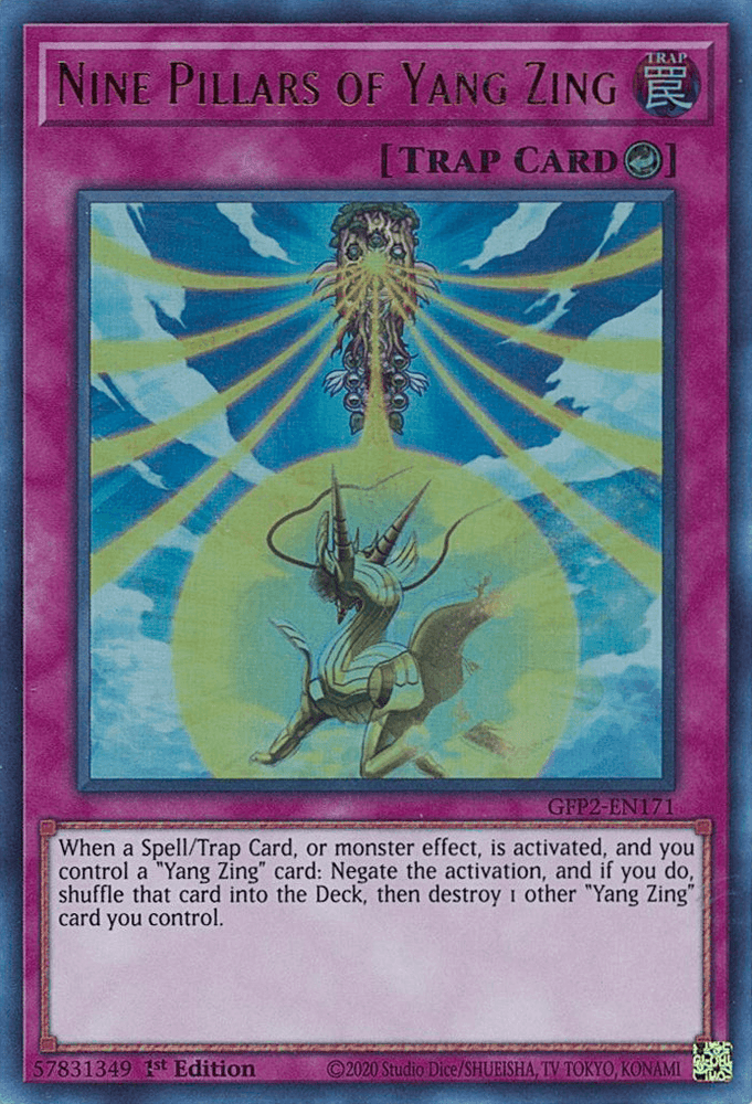 Nine Pillars of Yang Zing [GFP2-EN171] Ultra Rare (ONLINE ORDER ONLY)