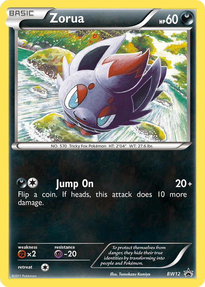 Zorua (BW12) [Black & White: Black Star Promos] (Online Only)
