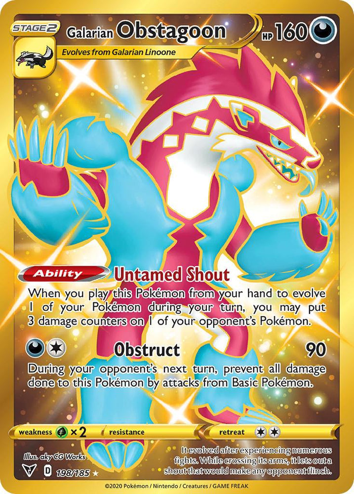Galarian Obstagoon (198/185) [Sword & Shield: Vivid Voltage] (Online Only)