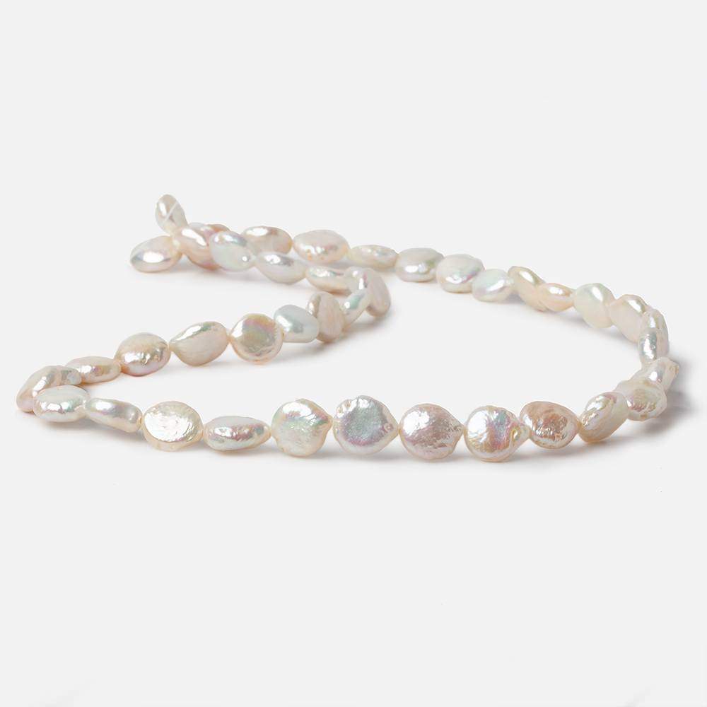 8.5mm Cream White Coin Freshwater Pearls 16 inch 40 pieces (ONLINE ORDER ONLY)