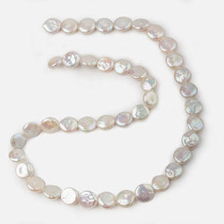 8.5mm Cream White Coin Freshwater Pearls 16 inch 40 pieces (ONLINE ORDER ONLY)