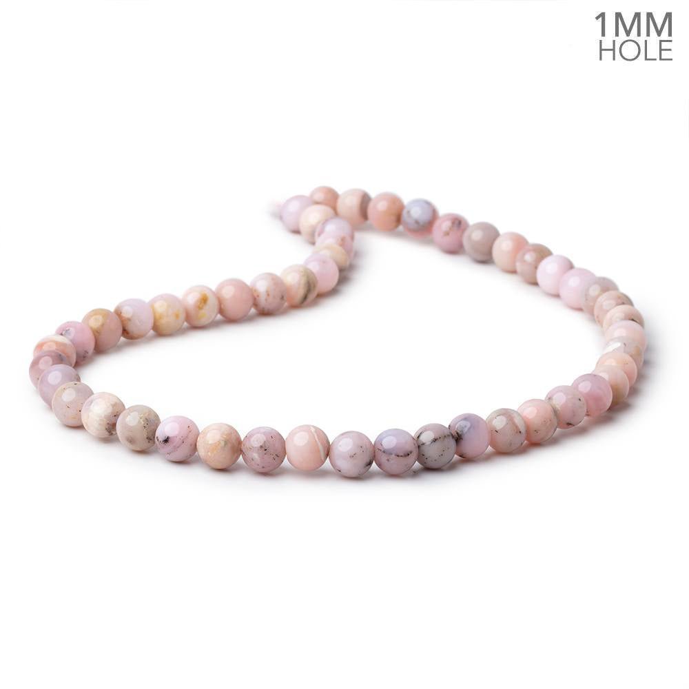 8.5mm Pink Peruvian Opal Plain Rounds 16 inch 48 Beads 1mm Hole (ONLINE ORDER ONLY)