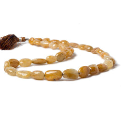 8.5x8-14x9mm Golden Yellow Sapphire Plain Nugget Beads 16 inch 35 pieces (ONLINE ORDER ONLY)