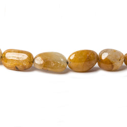 8.5x8-14x9mm Golden Yellow Sapphire Plain Nugget Beads 16 inch 35 pieces (ONLINE ORDER ONLY)