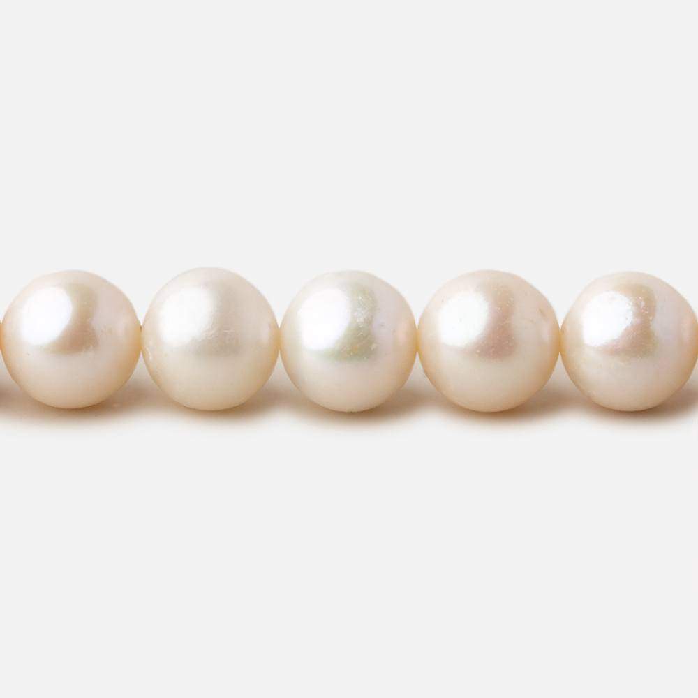 8.5x8-9.5x9mm Off White Off Round freshwater pearls 16 inch 47 pieces (ONLINE ORDER ONLY)